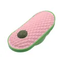 Avocado-förmiges Katzen-Selbstpflegespielzeug mit integrierter Katzenminze-Kugel - Rosa