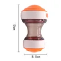 Jouet interactif pour chien distributeur de nourriture mesurant 15 cm par 8,5 cm. - Orange