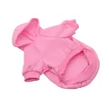 Comfortable pink pet hoodie for small dogs and cats featuring warm fabric and ribbed cuffs - S / Pink