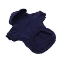 Cozy navy blue hooded pet sweatshirt designed for small dogs and cats in a comfortable fit - L / Navy Blue