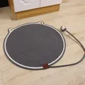 Alfombra rascadora de cuerda de algodón gris con diseño de orejas de gato para mascotas - 60CM / Gris