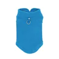 Gilet caldo in pile blu per cani piccoli con anello a D per abbigliamento invernale - Blu scuro