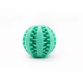 Palla per cani in gomma verde menta resistente ai morsi per erogare premietti e pulizia - Palla dispenser di snack / Piccolo (Diametro 5cm) / Ciano