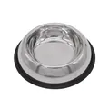 Ciotola per cani in acciaio inossidabile con base in gomma antiscivolo per animali - Diametro Fondo 18CM / Colore originale