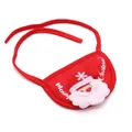 Red Christmas pet bib with plush Santa Claus face and Merry Christmas embroidery - S / Red Santa Bib
