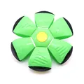 Jouet pour chien balle UFO déformable verte et noire en vue SKU sur fond blanc - Sans Lumière / Vert