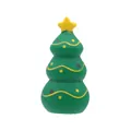 Durable green Christmas tree shaped vinyl squeaky toy for dog molar and fun play - Christmas Tree