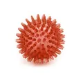 Giocattolo per cani a palla appuntita in TPR rosso per pulizia denti e gioco interattivo - Diametro 5.5cm (Senza Imballaggio) / Rosso