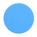 Durable blue silicone pet frisbee for outdoor dog training and interactive play sessions - Blue
