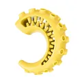 Jouet à mâcher jaune robuste en TPR pour chien pour hygiène dentaire et molaire - Style Calmar / Jaune Calmar