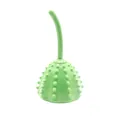 Jouet d'occupation vert en TPR pour chien avec picots de nettoyage dentaire robuste - Style Capsule de Graine de Lotus / Vert clair