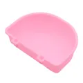 Rosa hängender Futternapf für Käfige und Transportboxen, kippsicheres Design für Tiere - Rosa