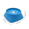 Blauer Silikon-Anti-Schling-Napf für Hunde mit Rollkugel, Größe 20x20x7,5cm - Rollball Langsamnapf / 20x20x7.5cm / Blau