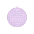 Tapis de léchage en silicone lavande pour animaux avec motif grille anti-glouton - Violet