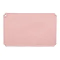 Mantel de silicona rosa para mascotas con agujero de corazón, impermeable y antideslizante - Rosa