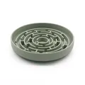 Sage green silicone maze slow feeder bowl for dogs and cats helps prevent choking - Matcha Green (Maze Style)
