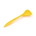 Cuchara ergonómica amarilla para comida húmeda de gatos y snacks para mascotas - Amarillo