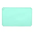 Mintgroene waterdichte antislip siliconen placemat voor huisdieren met hartvormig gat - Cyaan