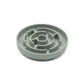 Sage green silicone slow feeder bowl with maze design for anti-choking pet care - Matcha Green-Small (845120)