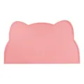 Katzenförmige rosa Silikon-Haustier-Futtermatte mit Auslaufschutzrand - Rosa
