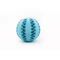 Palla giocattolo resistente per cani in gomma blu per la pulizia dei denti e cibo - Palla dispenser di snack / Piccolo (Diametro 5cm) / Celeste