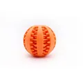 Palla distributrice di snack arancione per cani, resistente e per la pulizia dei denti - Palla dispenser di snack / Piccolo (Diametro 5cm) / Arancione