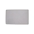 Non-slip grey silicone pet feeding mat with embossed paw patterns and spill-proof edges - Light Gray