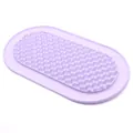 Lavender silicone pet slow feeder lick mat for dogs and cats with textured surface - S / Purple