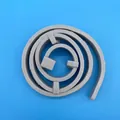 Grey silicone pet insect repellent collar for dogs and cats presented in a coiled form - L / Gray