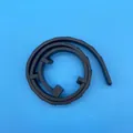 Black coiled flea and tick prevention collar for pets, adjustable dog and cat repellent. - L / Black