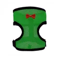 Arnés para perro de malla verde transpirable con un elegante lazo rojo decorativo. - L / Conjuntos / Verde