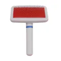Professional pet slicker brush for dogs and cats with protective tips for grooming - White