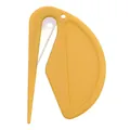 Yellow mini pet de-matting knife and letter opener tool with safety blade for pet grooming - Yellow