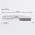 White stainless steel pet flea comb with 18cm length and 4.5cm teeth height - L / Large White / White