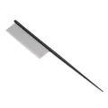 Professional stainless steel pet grooming comb with black tail handle for cats and dogs - Black