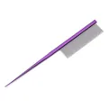 Peigne à queue professionnel en acier inoxydable violet pour le toilettage de chien et chat - Violet