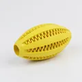 Jouet à mâcher pour chien en caoutchouc jaune en forme de rugby pour dents. - Grande Taille Longueur 12cm / Jaune