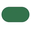 Mantel individual de silicona verde oscuro ovalado e impermeable para comida de mascotas - S / 45.5*24.8cm / Verde