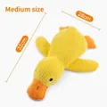Juguete chirriante de peluche de pato amarillo para perros, talla mediana 32x28cm - 32x28cm / Pato de Compañía Mediano (Chirriante)