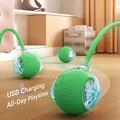 Balle de jouet automatique interactive pour chiens et chats avec chargement USB - Balle Verte (Version Intelligente) / Réglage de 3e Génération