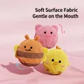Balles couinantes en peluche d'animaux pour le nettoyage des dents et l'ennui - Balle Rebondissante Abeille / Jaune