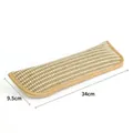 Jouet à mâcher tissé rayé pour chiens et chats, dimensions 34 cm par 9,5 cm - Coussin à l'Herbe à Chat / Grand (34x9.5cm) / Beige à Rayures