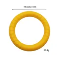 Anello per il fitness circolare giallo per animali, diametro 19,5 cm e peso 66,4 g - Anello di Addestramento (Piccolo) / Diametro 19.5cm / Giallo