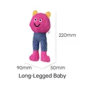 Duurzaam pluchen kattenspeeltje met lange poten van corduroy stof, maat 220x90x50mm - Lange Benen Maatje / 220x90x50mm / Meerkleurig