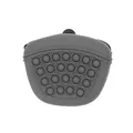Sac de friandises portable en silicone gris avec design Pop-it pour le dressage - Gris
