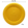 Frisbee per cani in EVA giallo resistente, disco volante da 23 cm per addestramento. - Frisbee Solido / Diametro 23cm / Giallo