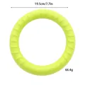 Giocattolo anello da trazione per cani in EVA verde lime resistente diametro 19,5cm - Anello di Addestramento (Piccolo) / Diametro 19.5cm / Verde
