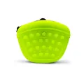 Pochette à friandises en silicone vert citron fluo avec un motif pop-it amusant - Jaune Néon
