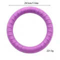 Giocattolo anello di trazione per cani in EVA viola, anello resistente da 29,5cm 221,5g - Anello di Addestramento (Grande) / Diametro 29.5cm / Viola