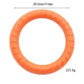 Giocattolo ad anello per cani in EVA arancione, diametro 29,5 cm, peso 221,5 g per cani - Anello di Addestramento (Grande) / Diametro 29.5cm / Arancione